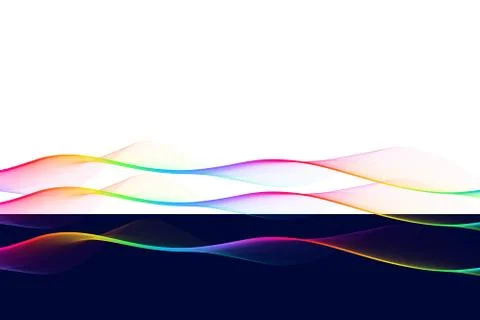 Nice abstract background with spectrum color flame waves Иллюстрация