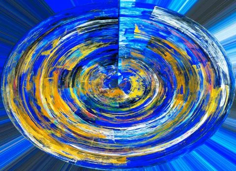 Nice Abstract Blue Paint Background Stock Illustration