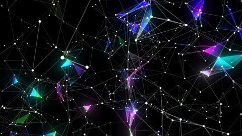 Nice abstract holographic background. Seamless loop. Stock Footage 101355738