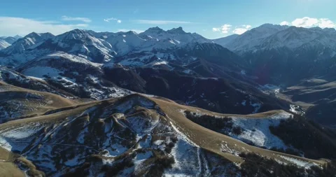 Nice aerial view of the mountainous area. Stock Footage 149083911