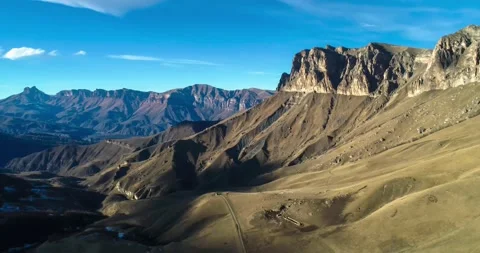 Nice aerial view of the mountainous area. Stock Footage 149083943