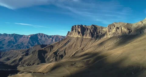 Nice aerial view of the mountainous area. Stock Footage 149084009