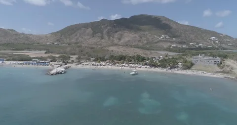 Nice Aerial view of St. Kitts and Nevis (Raw) Stock Footage 101449476