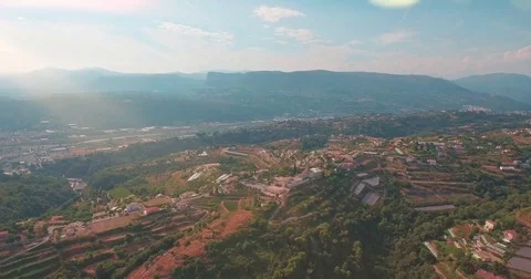 Nice against the backdrop of mountains and beautiful sky, France Video stock 74774197