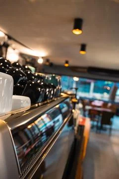Nice and empty coffee shop Foto stock