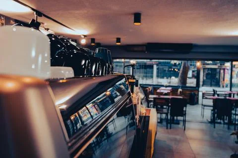 Nice and empty coffee shop Foto stock