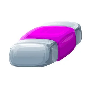 A nice and nice pencil eraser Stock Illustration