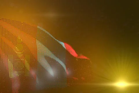 Nice any celebration flag 3d illustration 스톡 일러스트