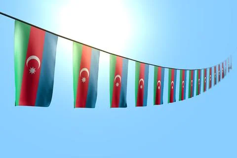 Nice any celebration flag 3d illustration Illustrazione stock
