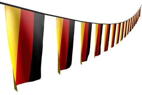 Nice any holiday flag 3d illustration Stock Illustration