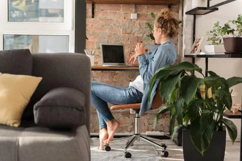 Nice atmosphere for productive work Stock Photos