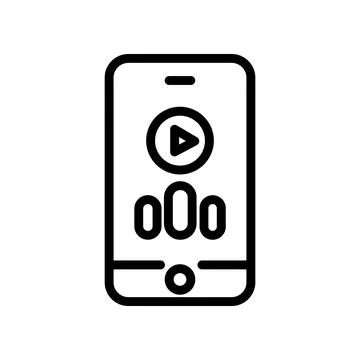This is a Nice Audio Icon Design 库存插图