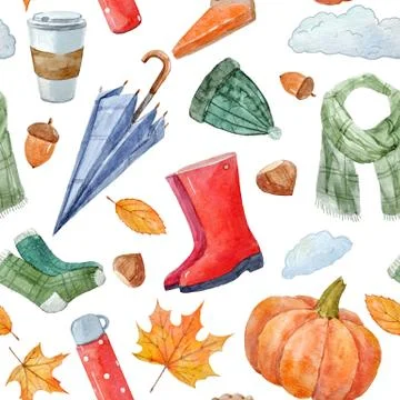 Nice autumn pattern Stock Illustration