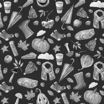 Nice autumn pattern Stock Illustration