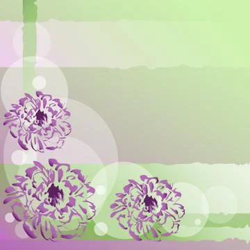 Nice background with flowers Stock Illustration