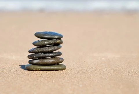 Nice balancing stones Stock Photos