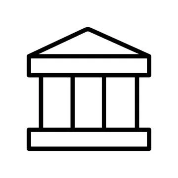 This is a Nice Bank Icon Design 库存插图