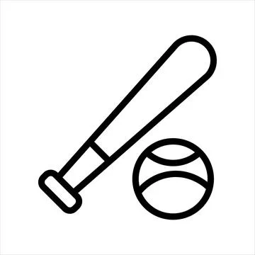 This is a nice baseball Bat Icon design 库存插图