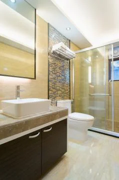 Nice bathroom Stock Photos