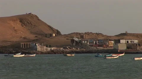 Nice Bay in Peru (Paracas) Stock Footage 48749495