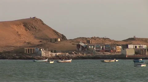 Nice Bay in Peru (Paracas) Stock Footage 48749555