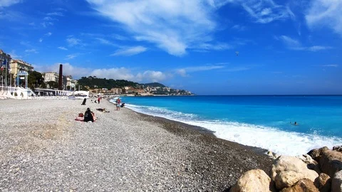 Nice beach with crystal clear blue ocean Stock Footage 111879273