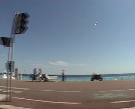 Nice-Beach Pedestrian Walk 2-1 Video stock 40393563