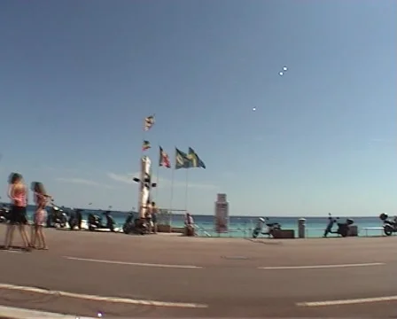 Nice Beach Pedestrian Walk 2-2 Video stock 40393597