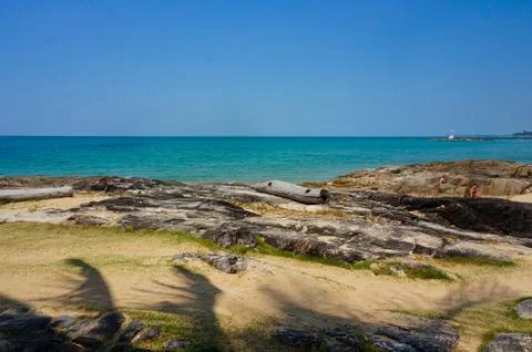 A nice beach in summer Stock Photos