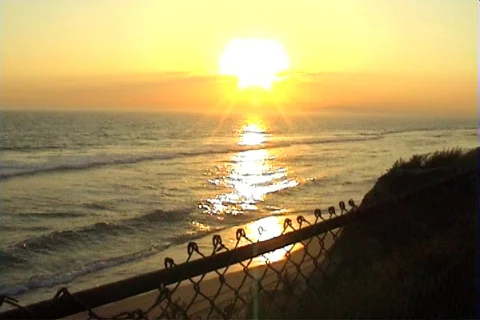 Nice beach sunset Stock Footage 367971