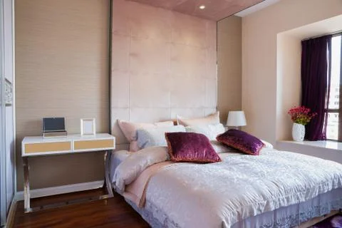 Nice bedroom Stock Photos