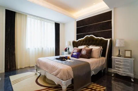 Nice bedroom Stock Photos
