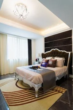 Nice bedroom Stock Photos