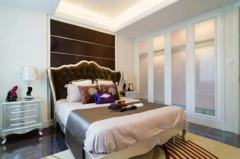 Nice bedroom Stock Photos