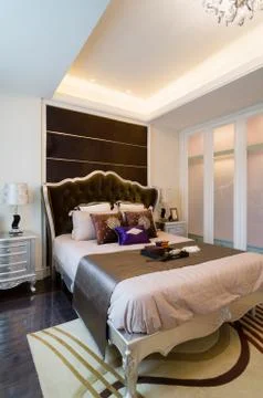 Nice bedroom Stock Photos