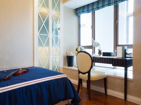 Nice bedroom Stock Photos