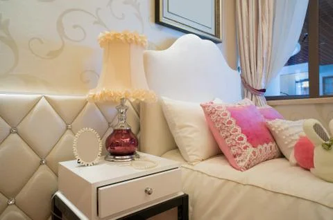 Nice bedroom Stock Photos