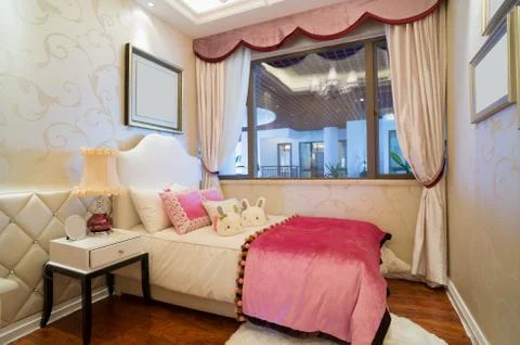 Nice bedroom Stock Photos