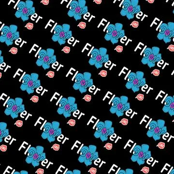 Nice blue flowers Stock Illustration