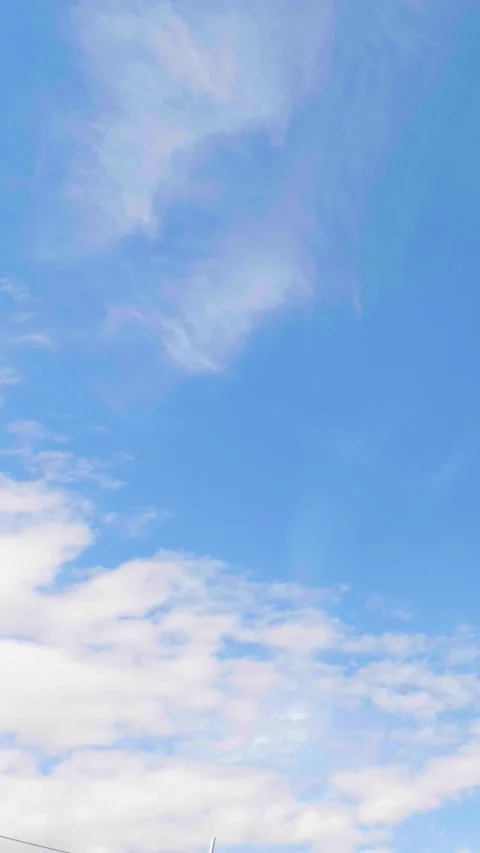 Nice Blue Sky Creeping from Left to Right Stock Footage 313278819