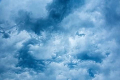 Nice blue stormy clouds Stock Photos