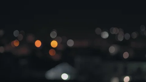 Nice blur lights of the night city Stock Footage 128284367