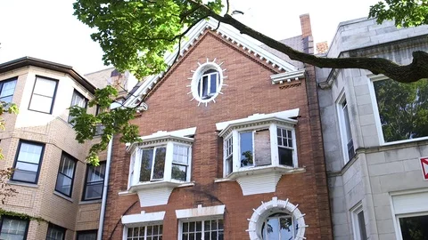Nice Boarded Up House Chicago Stock Footage 114180854