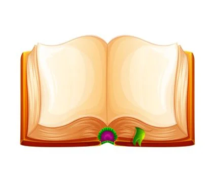 A nice book with open pages Illustrazione stock