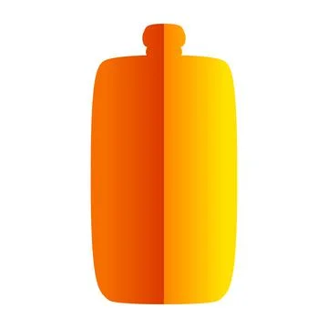 A nice bottle illustrated with abstract technique Illustrazione stock