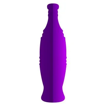 A nice bottle illustrated with abstract technique Stock Illustration