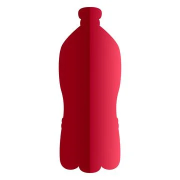 A nice bottle illustrated with abstract technique Illustrazione stock