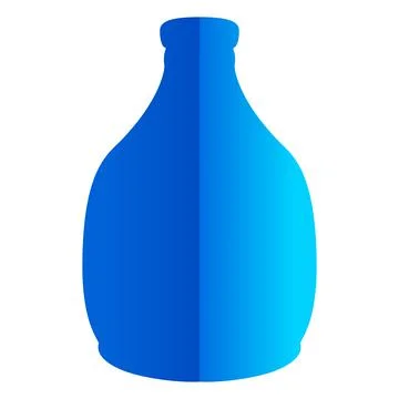 A nice bottle illustrated with abstract technique Stock Illustration