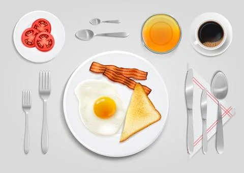 Nice breakfast food vector design Stock Illustration