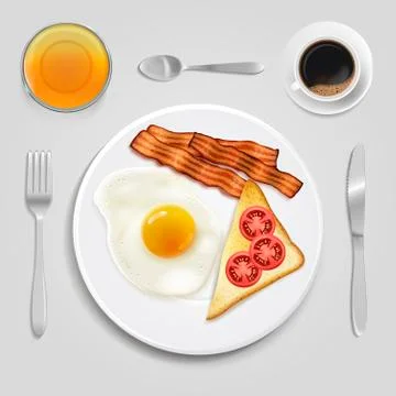 Nice breakfast food vector design Stock Illustration